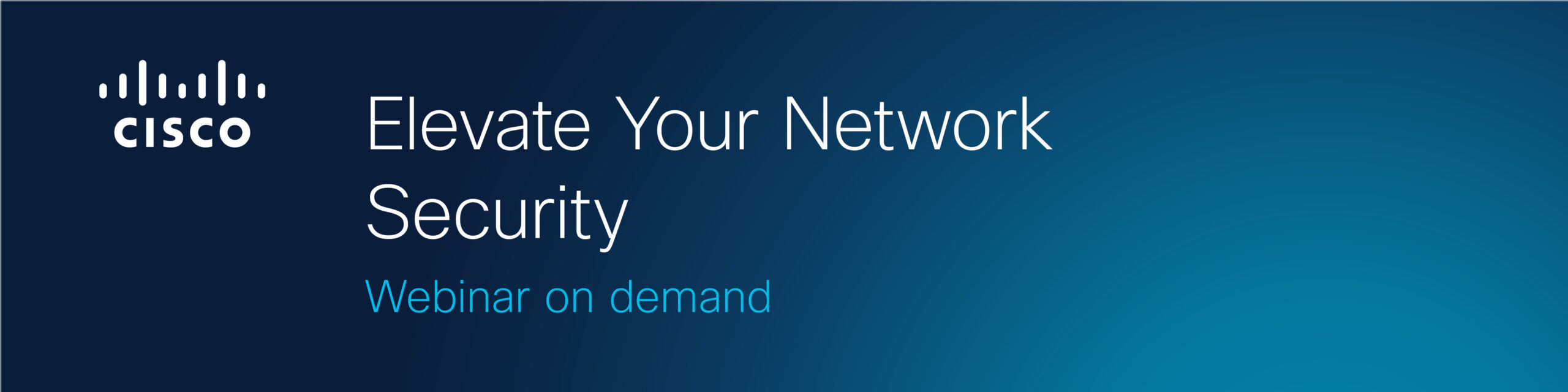 Elevate your network security webinar on demand